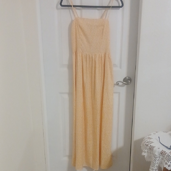 Goodthreads Yellow and White Spaghetti Strap Sundress - Picture 2 of 6
